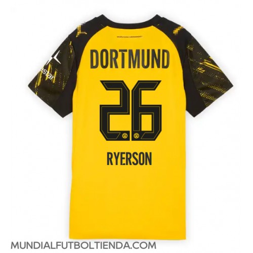 Camiseta Borussia Dortmund Julian Ryerson #26 Primera Equipación Replica 2025-26 para mujer mangas cortas